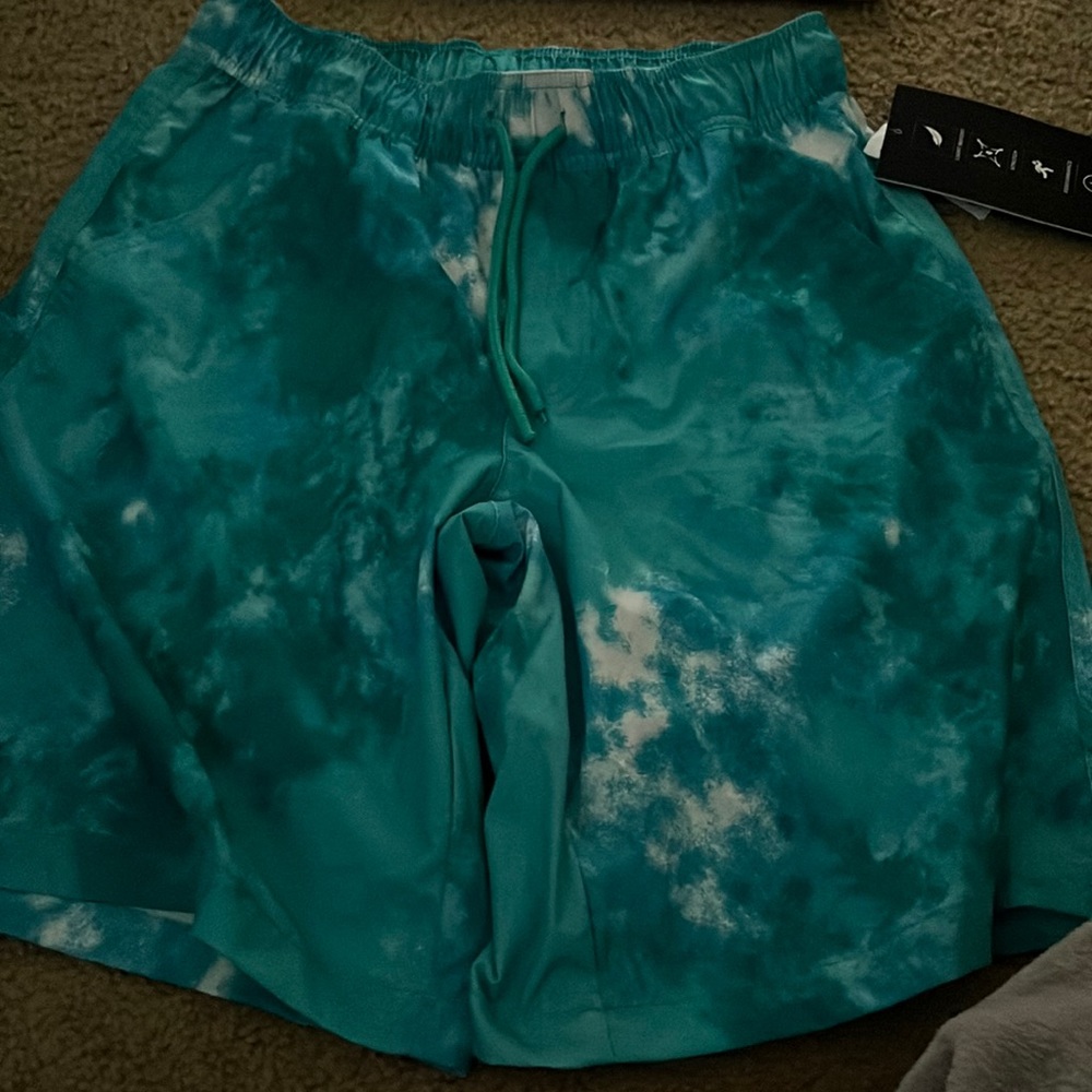 Blue mens swim shorts